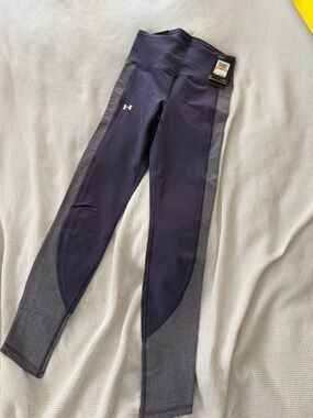 Under Armour Purple & Gray Compression Leggings